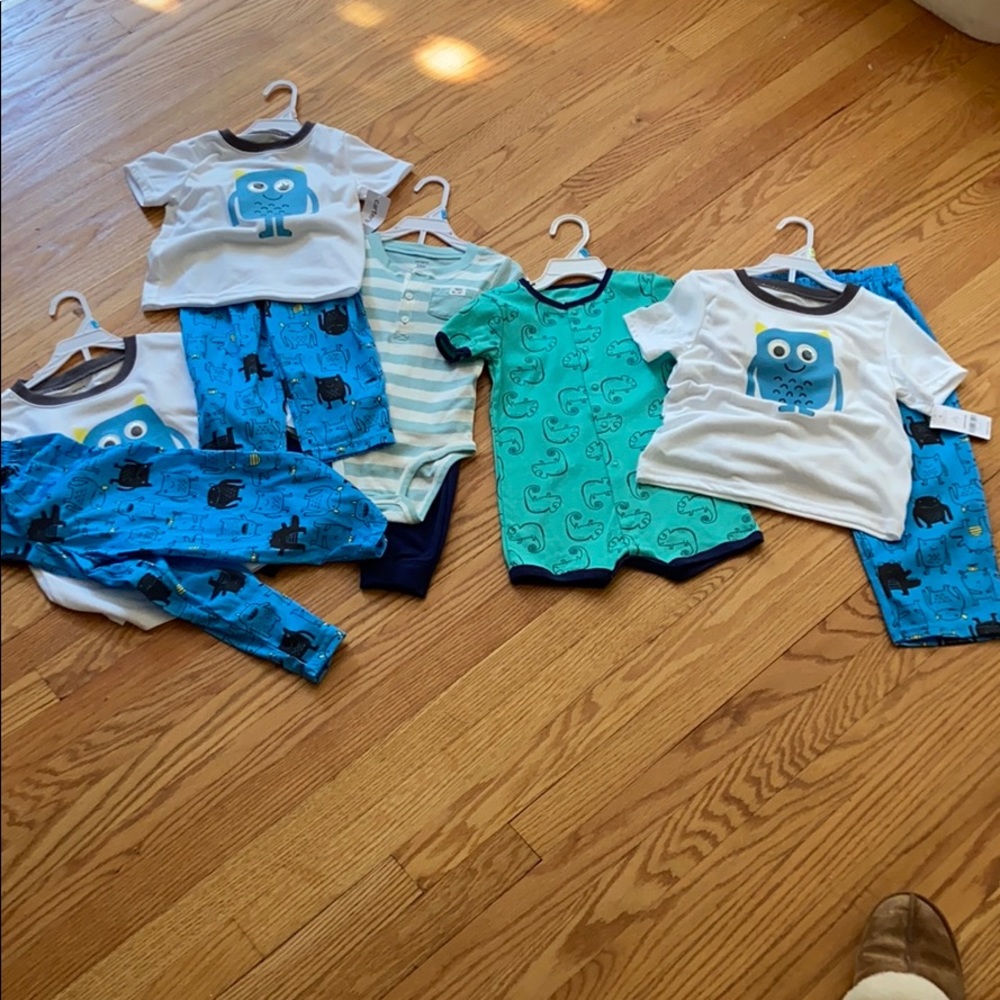 NWT Carter’s pajamas & romper